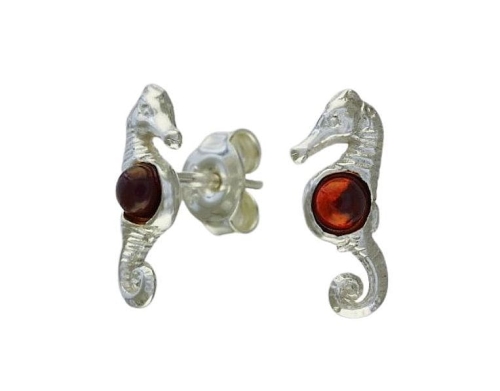 kolczyki przebitki z konikami morskimi