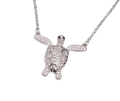 srebrny naszyjnik żółw wodny