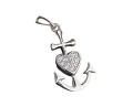 zawieszka kotwica z serduszkiem