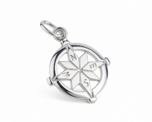 Zawieszka Wind Rose - róża wiatrów ze srebra 925