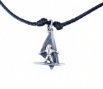 Naszyjnik Windsurfer - srebro 925 oksydowane 