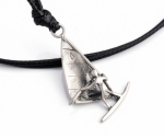 Naszyjnik Windsurfer Cala - srebro 925 oksydowane 