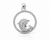 zawieszka delfin ze srebra z cyrkoniamii