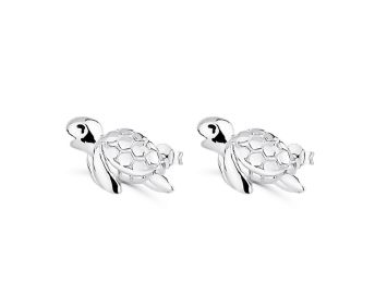 kolczyki żółwie ze srebra 925